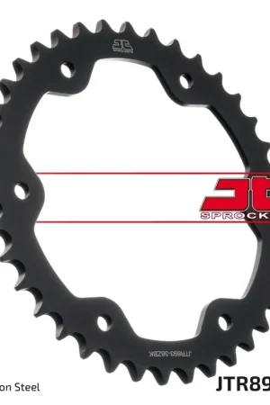 JT Sprockets - REAR STEEL 38T BL, 525 - Sprockets - BLACK ZINC FINISH Handgemaakt